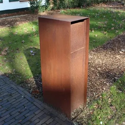 Ταχυδρομική θυρίδα Corten Steel για την καθημερινή ζωή